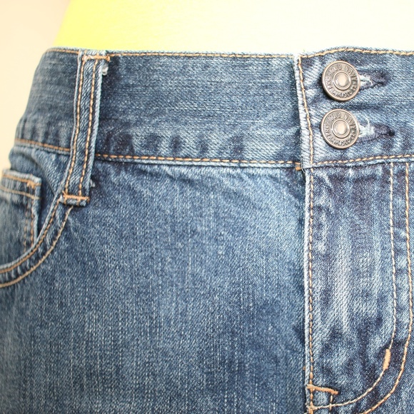 Old Navy Blue Denim Mini Skirt Medium - Picture 4 of 8